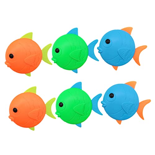 JUMPLAWN 6 Stücke Tauchen Fisch Pool Tauchen Fisch Pool Fisch Tauchen Schwimmen Pool Tauchen Fisch Unterwasser Sommer Pool Unterwasser Schwimmen Kunststoff von JUMPLAWN