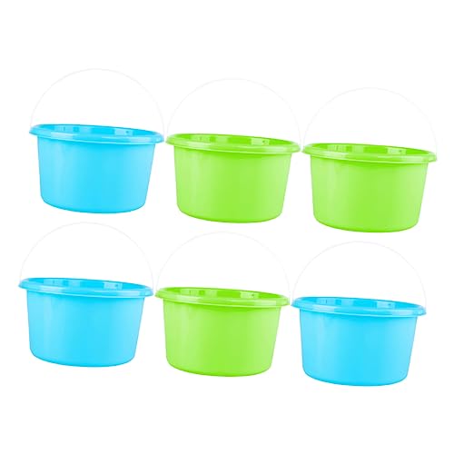 JUMPLAWN 6St Kunststofffass für kinderspielzeug Creative Bucket Toy Interesting Toy spielsachen Outdoor Mini Eimer Mini-Eimerspielzeug für den Strandeimer Plastik von JUMPLAWN