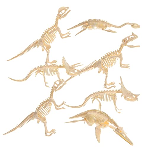 JUMPLAWN 7st Dinosaurier-Skelett- DIY Dinosaurier Skelett Dinosaurier- Dinosaurierfigur Für Dinosauriermodell Zusammenbauen Dinosaurierskelette Plastik von JUMPLAWN