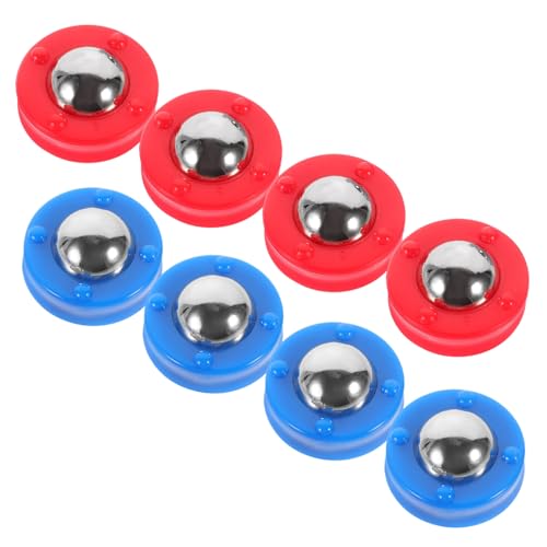 JUMPLAWN 8St Tisch-Shuffleboard Shuffleboard-Pucks Mini-Curling-Spiel Mini-Fußball Elektronik Dis tischfussballtisch Foosball Brettspiel rollende Perlen Zubehör für Tischspiele -Bälle Stahl von JUMPLAWN