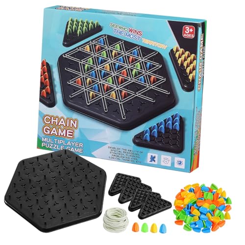 JUMPLAWN Dreieckiges Kettenschach Geometrisch Für 2 4 Spieler Familie Großes Kettendreieckschach Dreieckschach Brettspiel Strategisches Kettenschachspiel Dreieckig JUMPLAWN Dreieckiges Kettenschach Geometrisch Für 2 4 Spieler Familie Großes Kettendreieckschach Dreieckschach Brettspiel Strategisches Kettenschachspiel Dreieckig von JUMPLAWN