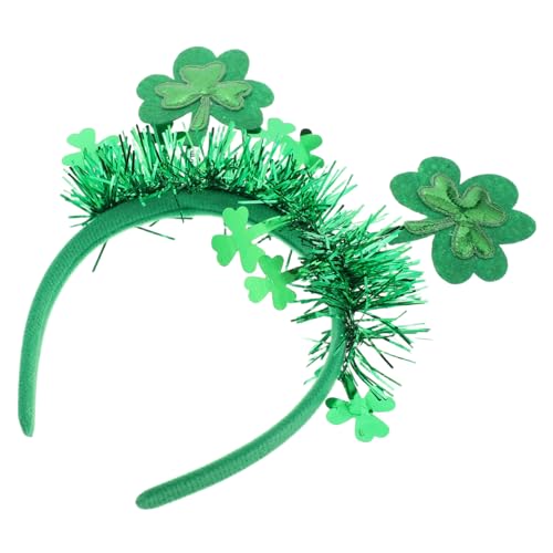 JUMPLAWN Grünes Stirnband Zum St Patrick'S Day Irisches Kleeblatt Haar Accessoire Für Männer Und Frauen Bequeme Stilvolle Festival Kopfbedeckung Für Partys Und Hochzeiten von JUMPLAWN