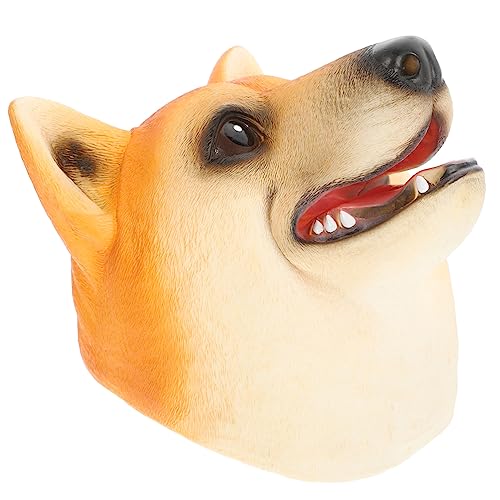 JUMPLAWN Handpuppe Puppen kinderpuppe Handschuhpuppe handspielpuppen Party mitgebsel die Puppenfirma Hundepuppe Hundekopfpuppen Erwachsene Marionetten Vinyl Orange von JUMPLAWN