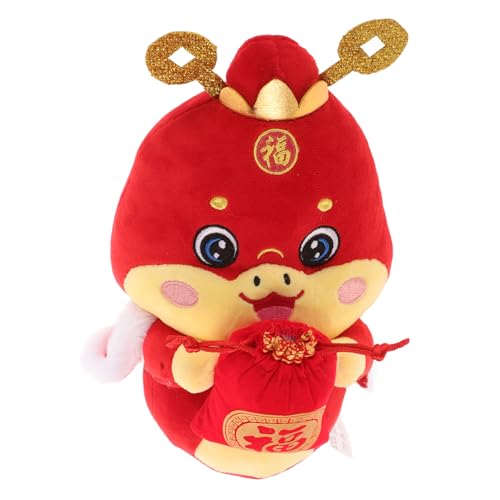 JUMPLAWN Plüsch Schlange 2025 für Chinesisches Neujahr Stofftier Dekoration für Frühlingsfest zur des Schlangenjahres Süßes Maskottchen für Zuhause JUMPLAWN Plüsch Schlange 2025 für Chinesisches Neujahr Stofftier Dekoration für Frühlingsfest zur des Schlangenjahres Süßes Maskottchen für Zuhause von JUMPLAWN