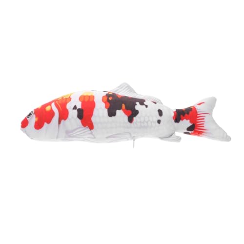 JUMPLAWN Koi Fisch Plüschkissen Niedliches Stofftier Umarmbares Koi für Jungen und Lehrreiches Weiches Kissen für Jede Gelegenheit JUMPLAWN Koi Fisch Plüschkissen Niedliches Stofftier Umarmbares Koi für Jungen und Lehrreiches Weiches Kissen für Jede Gelegenheit von JUMPLAWN