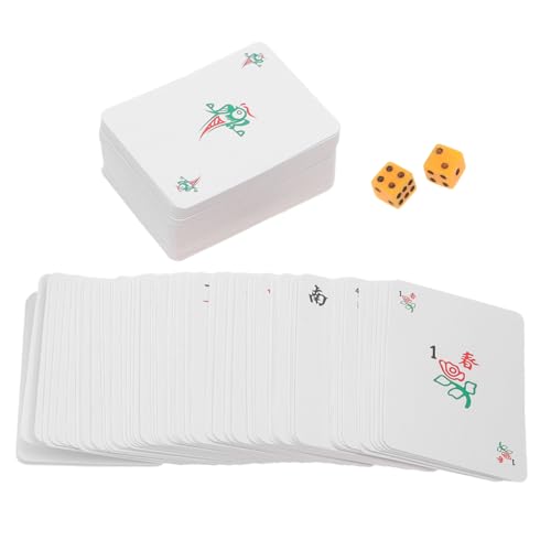 JUMPLAWN Mini Mahjong Kartenspiel Teilig mit Würfeln Tragbar und Leicht Stabiles Material Feine Verarbeitung für Party Reisen Camping und Zuhause Fördert Koordination und Logisches Denken JUMPLAWN Mini Mahjong Kartenspiel Teilig mit Würfeln Tragbar und Leicht Stabiles Material Feine Verarbeitung für Party Reisen Camping und Zuhause Fördert Koordination und Logisches Denken von JUMPLAWN