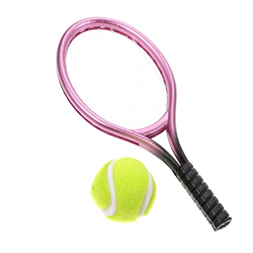 JUMPLAWN Mini Tennisschläger Modell Für Miniaturhäuser Dekorativer Tennis Accessoire Für DIY Projekte Und Mini Szenen von JUMPLAWN