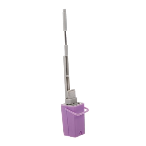 JUMPLAWN Mini-mopp Miniatur-puppenhaus-Ornamente Kleinkind Mopp Puppenhauszubehör Mops Für Die Bodenreinigung Miniaturmöbel Miniatur-rollenmopp Miniaturmopp Im Maßstab 1:12 Plastik Violett von JUMPLAWN