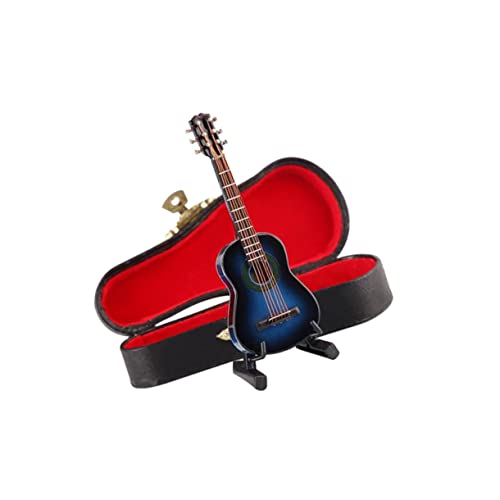 JUMPLAWN Miniatur Gitarre musikinstrumente Storage Boxes Holzgitarre aubewahrbox playmobilhaus aufbewahrungsbox für gitarrenhandwerk Dekoration Abschlussgeschenk Mini-Gitarre Bambus von JUMPLAWN