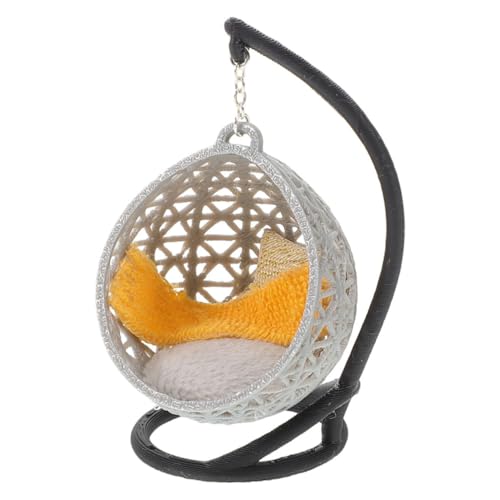 JUMPLAWN Miniatur Puppenhaus Deko Schwingender Kleiner Sitz für Schreibtisch Vitrine Basteln Vielseitig Einsetzbar JUMPLAWN Miniatur Puppenhaus Deko Schwingender Kleiner Sitz für Schreibtisch Vitrine Basteln Vielseitig Einsetzbar von JUMPLAWN