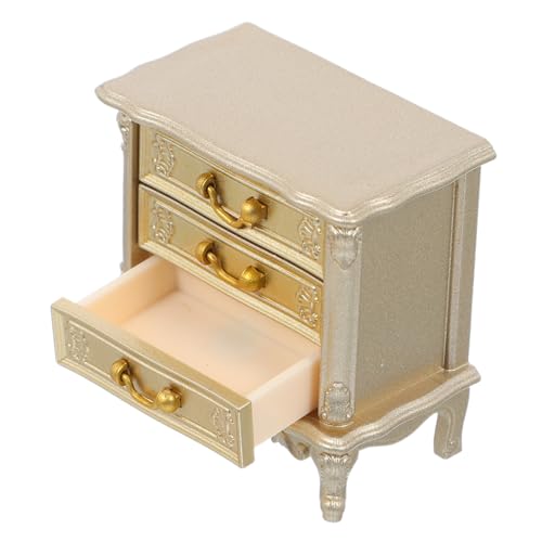 JUMPLAWN Miniatur Retro Nachttisch Schrank Vintage Puppenhaus Möbel mit Miniatur Schlafzimmer Kabinett für Puppenhaus Dekoration und Sammlerstück JUMPLAWN Miniatur Retro Nachttisch Schrank Vintage Puppenhaus Möbel mit Miniatur Schlafzimmer Kabinett für Puppenhaus Dekoration und Sammlerstück von JUMPLAWN