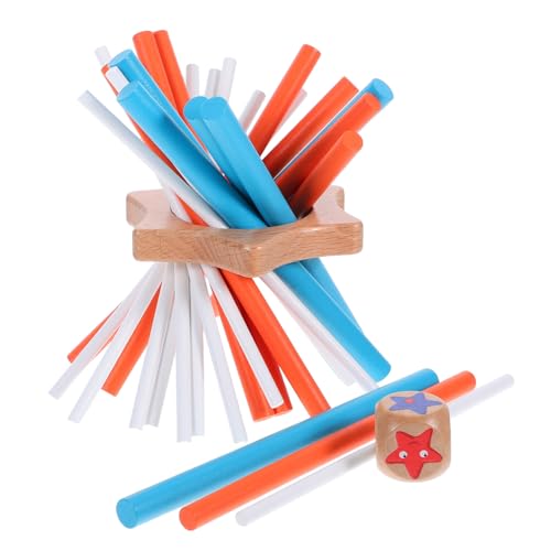 JUMPLAWN Montessori Holzstab Spiel Bunte Balance Geduld Herausforderung Lernspiel für Erwachsene Tragbar für Zuhause Party Reise JUMPLAWN Montessori Holzstab Spiel Bunte Balance Geduld Herausforderung Lernspiel für Erwachsene Tragbar für Zuhause Party Reise von JUMPLAWN