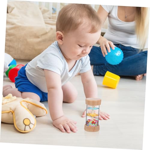JUMPLAWN Musikalischer Regenmacher aus Holz für Kleinkinder Sanfter Regenklang Montessori zur Sensorischen Entwicklung Sicheres Langlebiges Musikinstrument für Junge Mädchen JUMPLAWN Musikalischer Regenmacher aus Holz für Kleinkinder Sanfter Regenklang Montessori zur Sensorischen Entwicklung Sicheres Langlebiges Musikinstrument für Junge Mädchen von JUMPLAWN