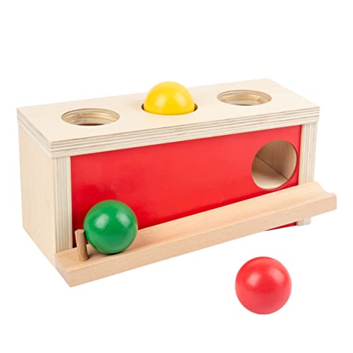 JUMPLAWN Pädagogisches Holzspielzeug Für Drück Ball Hand Augen Koordination Lernspielzeug Für Kleinkinder Und Vorschulkinder von JUMPLAWN