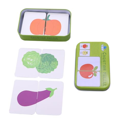 JUMPLAWN Pädagogisches Lernkartenset für Kleinkinder Frühes Lernspielzeug mit Obst Alltagsmotiven Sicheres Interaktives Puzzle für Vorschulalter zur Kognitiven Entwicklung und Eltern Junge JUMPLAWN Pädagogisches Lernkartenset für Kleinkinder Frühes Lernspielzeug mit Obst Alltagsmotiven Sicheres Interaktives Puzzle für Vorschulalter zur Kognitiven Entwicklung und Eltern Junge von JUMPLAWN