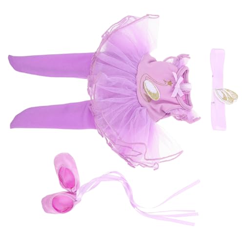 JUMPLAWN Puppen Ballettkleid mit Schuhe und Haarband Detailliertes Tanzkostüm für Mädchenpuppen Exklusives Ballet Outfits Zubehör für Puppen Verkleidung und Sammeln JUMPLAWN Puppen Ballettkleid mit Schuhe und Haarband Detailliertes Tanzkostüm für Mädchenpuppen Exklusives Ballet Outfits Zubehör für Puppen Verkleidung und Sammeln von JUMPLAWN