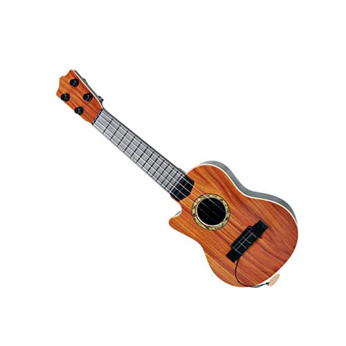 JUMPLAWN Simulation Gitarre Nachahmung Von Gitarrenspielzeug Modelle Von Musikinstrumenten Ukulele- Für Das Frühe Lernen Musikinstrument Kindergitarren Brown Plastik von JUMPLAWN