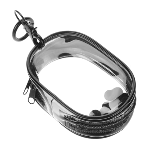 JUMPLAWN Transparente Puppentasche aus PVC mit Doppelschieber Schlüsselanhänger und Quaste für Mini Spielfiguren Hochsichtbare Aufbewahrungstasche für Sammler und Puppenzubehör JUMPLAWN Transparente Puppentasche aus PVC mit Doppelschieber Schlüsselanhänger und Quaste für Mini Spielfiguren Hochsichtbare Aufbewahrungstasche für Sammler und Puppenzubehör von JUMPLAWN