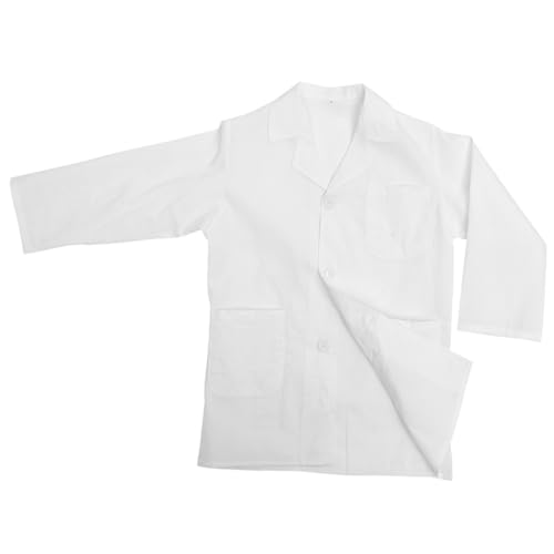 JUMPLAWN Weißer Laborkittel Waschbar Lässig Verstellbar Wissenschaftler Kostüm Unisex Rollenspiel Verkleidung Grundschule JUMPLAWN Weißer Laborkittel Waschbar Lässig Verstellbar Wissenschaftler Kostüm Unisex Rollenspiel Verkleidung Grundschule von JUMPLAWN