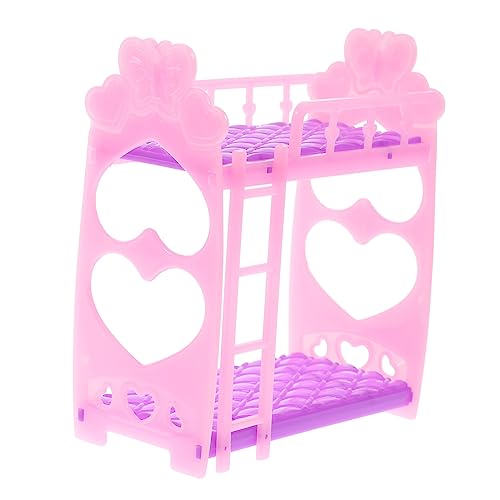 Puppenhaus Etagen Bett Miniatur-etagenbett Für Mini- Für Und Mädchen Kindermöbel Miniatur-Puppen-etagenbett Etagenbett Für Puppen Plastik JUMPLAWN von JUMPLAWN