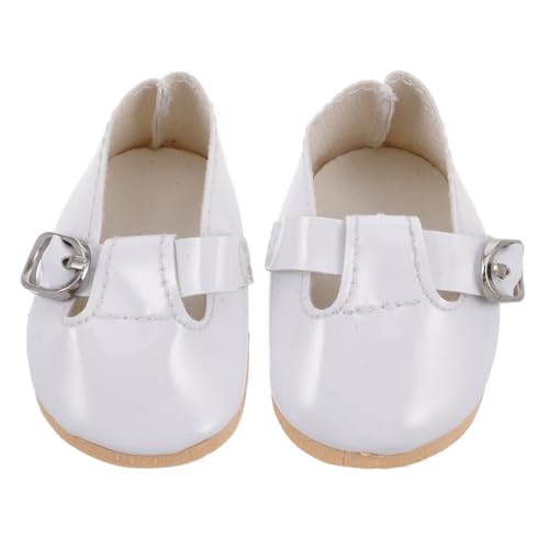 Puppenschuhe Puppen Accessoires Puppen Kleidung Babyschuhe für Puppen weiße Babyschuhe Krippenschuhe Weiße Schuhe für Mädchen Schleifen für Puppen -Festzug-Schuhe Light Grey JUMPLAWN von JUMPLAWN