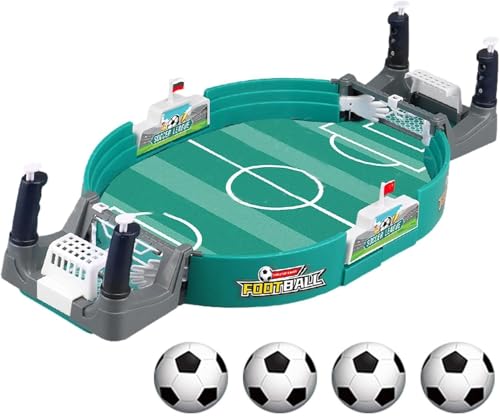 Interaktives Tischfußballspiel mit 4 Fußbälle, Interaktives Tischfußballspiel Mini Tischkicker,Tischfussball Kinder Desktop Spielzeug Tisch Fußball, Interaktive Brettspiele für Kinder Erwachsene von JUNBAOYYDS