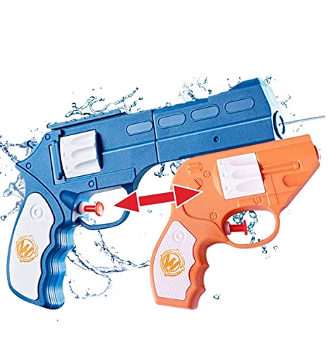 Wasserpistole für Kinder Erwachsene 2er Wasserspritzpistole, Doppeldüse Split Spritz Wasser Pistol Spielzeug, Sommer Schwimmbad Strand Outdoor Spaß Wasserschlacht Spielzeug (blau) von JUNBAOYYDS
