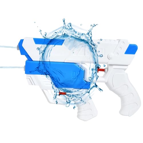 Wasserpistole für Kinder Erwachsene 2er Wasserspritzpistole, Doppeldüse Split Spritz Wasser Pistol Spielzeug, Sommer Schwimmbad Strand Outdoor Spaß Wasserschlacht Spielzeug (weiß) von JUNBAOYYDS