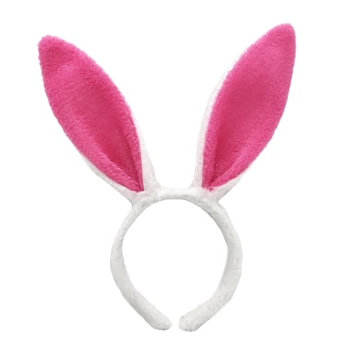 JUNNASALIKER Cosplay Hasen Hairhoop Ohr Haarband Pelzigen Plüsch Stirnband Kostüm Zubehör Weibliche Mädchen Thema Party Kopfbedeckungen von JUNNASALIKER