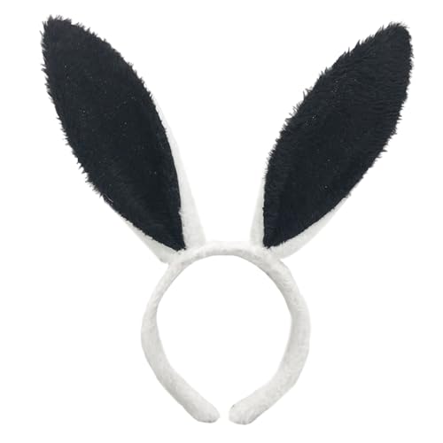 JUNNASALIKER Cosplay Hasen Hairhoop Ohr Haarband Pelzigen Plüsch Stirnband Kostüm Zubehör Weibliche Mädchen Thema Party Kopfbedeckungen von JUNNASALIKER