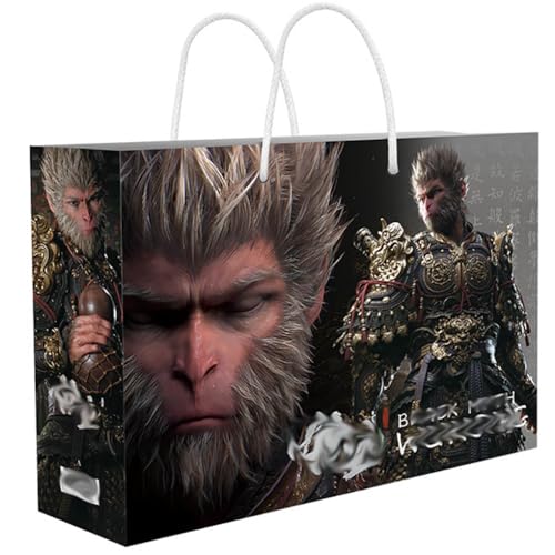 14 Black Son-Wukong Monkey Lucky Bag Deko | Game Figur Acryl Stand, Aufkleber, Karten, Armband, Poster, Abzeichen, Lesezeichen | Son-Wukong Merch Box Set von JUSONGKWCP