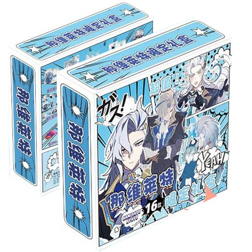 16 Gen Shin Figur Merch Geschenk Box | Anime Game Figure Stand, Anhänger, Aufkleber, Poster, Armbänder, Abzeichen, Badge | Gen Shin Impact Kollektionen Für Fans (N1) von JUSONGKWCP