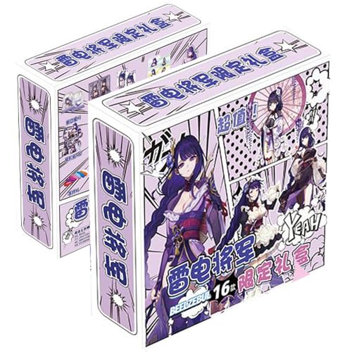 16 Gen Shin Figur Merch Geschenk Box | Anime Game Figure Stand, Anhänger, Aufkleber, Poster, Armbänder, Abzeichen, Badge | Gen Shin Impact Kollektionen Für Fans (R) von JUSONGKWCP