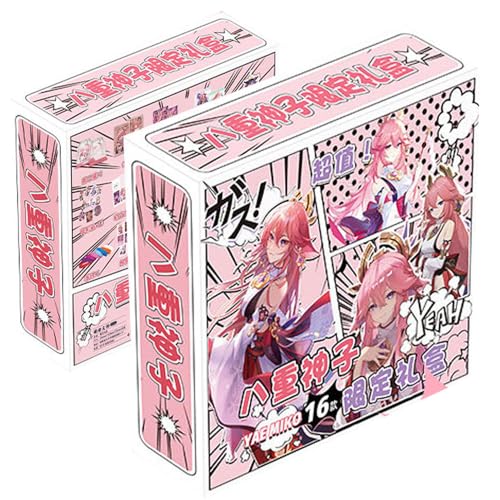 16 Gen Shin Figur Merch Geschenk Box | Anime Game Figure Stand, Anhänger, Aufkleber, Poster, Armbänder, Abzeichen, Badge | Gen Shin Impact Kollektionen Für Fans (Y) von JUSONGKWCP