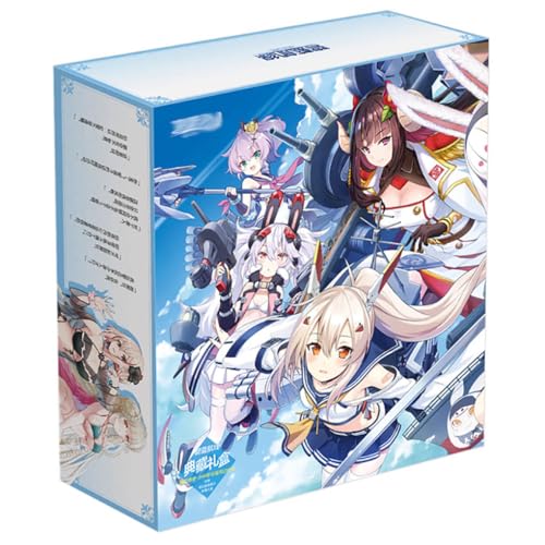 18 Azur Lanes Merch Geschenk Box | Anime Figur Wasserflasche, Anhänger, Aufkleber, Poster, Karten, Abzeichen, Badges | Azur Lanes Kollektionen Set von JUSONGKWCP