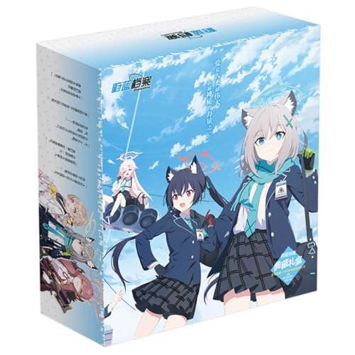18 Blue Archives Merch Geschenk Box | Anime Figur Wasserflasche, Anhänger, Aufkleber, Poster, Karten, Abzeichen, Badges | Blue Archives Kollektionen Set 18 Blue Archives Merch Geschenk Box | Anime Figur Wasserflasche, Anhänger, Aufkleber, Poster, Karten, Abzeichen, Badges | Blue Archives Kollektionen Set von JUSONGKWCP