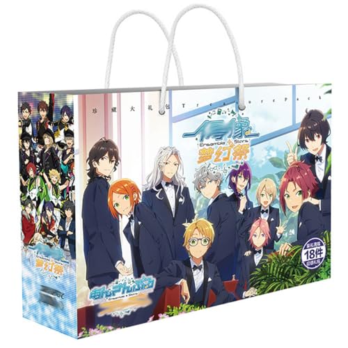 18 Ensemble Star Lucky Bag Deko | Anime Figur Acryl Stand, Aufkleber, Karten, Armband, Poster, Abzeichen, Lesezeichen | Ensemble Star Merch Box Set von JUSONGKWCP