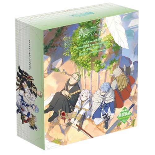 18 Frierens Merch Geschenk Box | Anime Figur Wasserflasche, Anhänger, Aufkleber, Poster, Karten, Abzeichen, Badges | Frierens Kollektionen Set von JUSONGKWCP