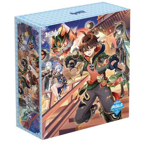 18 Gen Shin Merch Geschenk Box | Anime Figur Wasserflasche, Anhänger, Aufkleber, Poster, Karten, Abzeichen, Badges | Gen Shin Impact Kollektionen Set von JUSONGKWCP