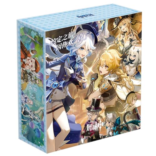 18 Gen Shin Merch Geschenk Box | Anime Figur Wasserflasche, Anhänger, Aufkleber, Poster, Karten, Abzeichen, Badges | Gen Shin Kollektionen Set von JUSONGKWCP