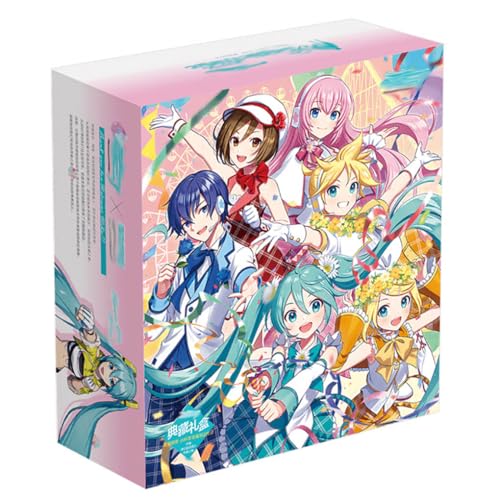 18 HatsuneMiku Merch Geschenk Box | Anime Figur Wasserflasche, Anhänger, Aufkleber, Poster, Karten, Abzeichen, Badges | Project SekaiRui Kollektionen Set von JUSONGKWCP