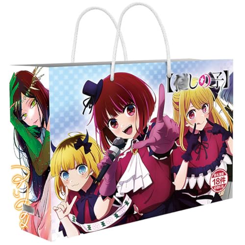 18 Oshi Noko Ai Lucky Bag Deko | Anime Figur Acryl Stand, Aufkleber, Karten, Armband, Poster, Abzeichen, Lesezeichen | Oshi Noko Merch Box Set von JUSONGKWCP