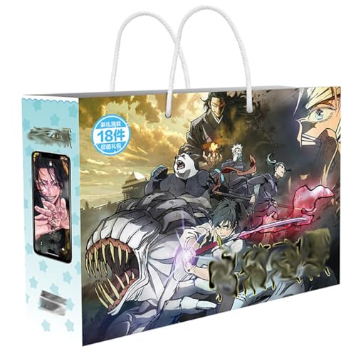 18 Satoru Lucky Bag Deko | Anime Figur Acryl Stand, Aufkleber, Karten, Armband, Poster, Abzeichen, Lesezeichen | Satoru Merch Box Set (Mehrfarbig-3) von JUSONGKWCP