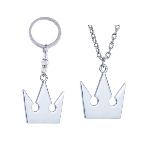 2 Pcs Kingdoms Hearts Schlüsselanhänger Halskette Game Figur Sora Cosplay Accessories Cool Anhänger Jewelry (2pcs) von JUSONGKWCP