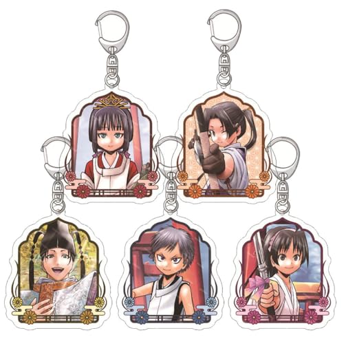 5 Pcs Elusive of Samurai Schlüsselanhänger Anime Figur Cosplay Zubehör Elusive of Samurai Acryl Keychain Anhänger Set von JUSONGKWCP