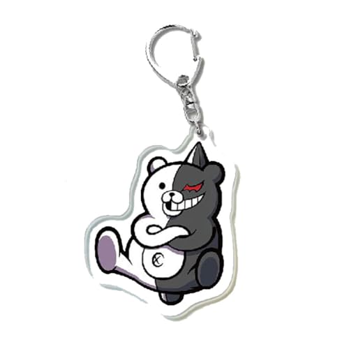 Anime Danganronpas Schlüsselanhänger Kokichi Monokuma Figur Cosplay Accessories Keychain Danganronpas Acrylic Anhänger Deko (1) von JUSONGKWCP