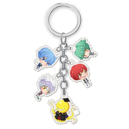 Assassination Classrooms Schlüsselanhänger Anime Figur Korosensei Cosplay Accessories Acryl Anhänger Keychain Collections von JUSONGKWCP