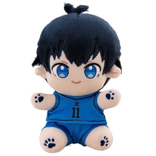 Blue Locks Plush Blue Locks Figur Yoichi Bachira Hyoma Nagi Niedlich Plüschpuppe 22 cm / 8.7 inches Blue Locks Anime Party Deko (Mehrfarbig-1) von JUSONGKWCP