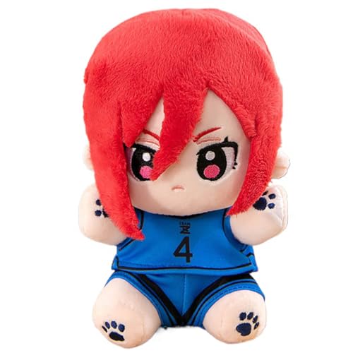 Blue Locks Plush Blue Locks Figur Yoichi Bachira Hyoma Nagi Niedlich Plüschpuppe 22 cm / 8.7 inches Blue Locks Anime Party Deko (Mehrfarbig-2) von JUSONGKWCP