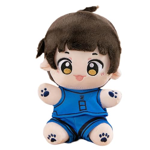 Blue Locks Plush Blue Locks Figur Yoichi Bachira Hyoma Nagi Niedlich Plüschpuppe 22 cm / 8.7 inches Blue Locks Anime Party Deko (Mehrfarbig-3) von JUSONGKWCP